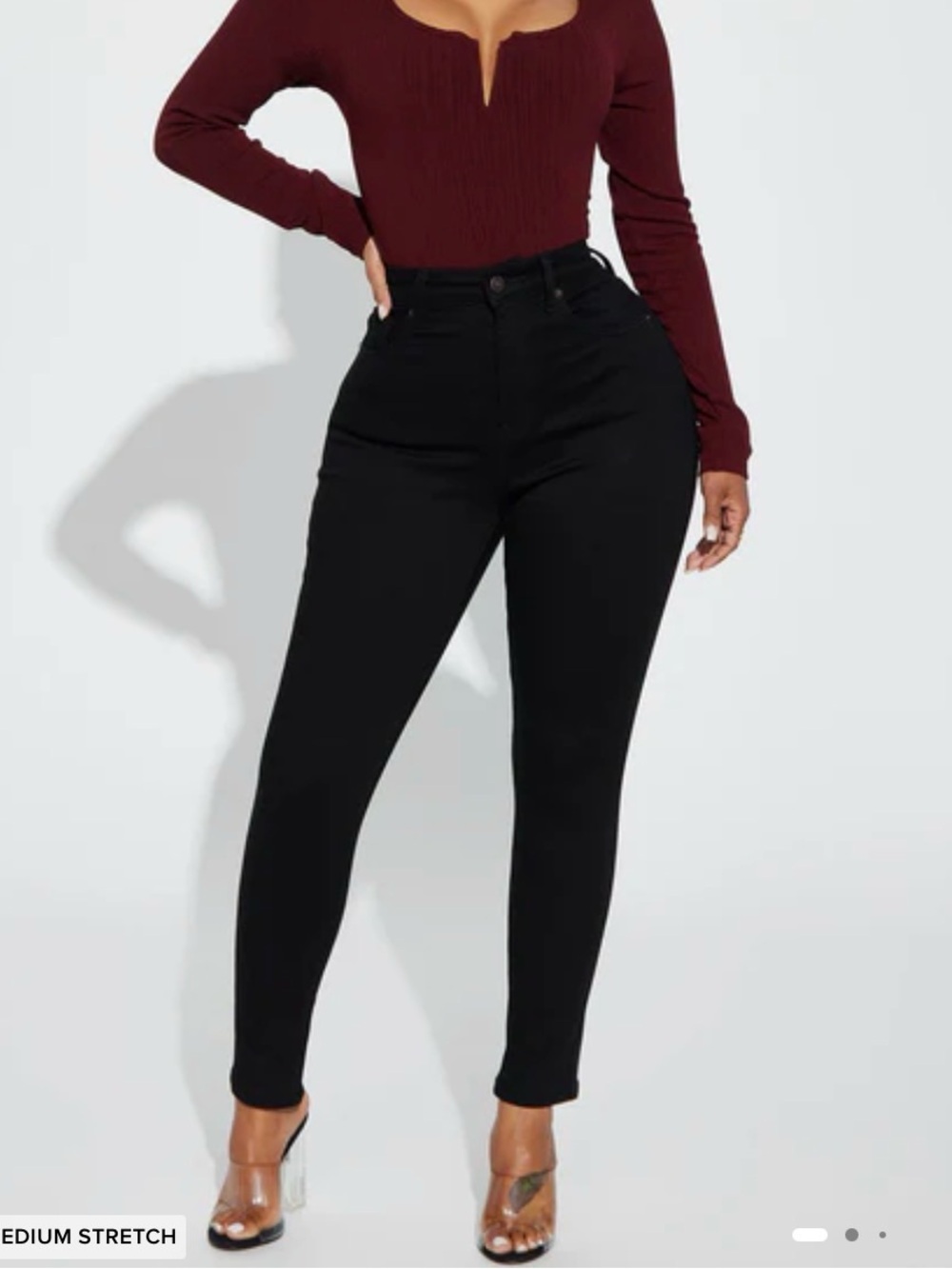 Fashion Nova Black Skinny High-Rise Jeans